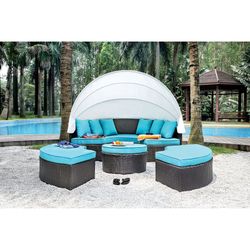  ARIA - 4 PIECE PATIO DAYBED - BROWN WİTH İNTEREST FREE PAYMENT OPTİONS