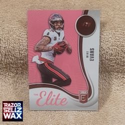 MIKE EVANS 2025 DONRUSS ELITE #14 THE ELITE INSERT PINK PARALLEL NFL FOOTBALL CARD WR BUCCANEERS