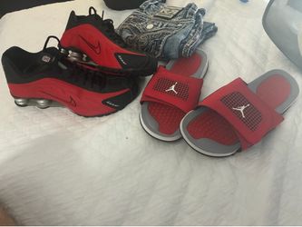 Nike shox &  jordan slides all size 11 rock revival jeans