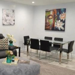 Glass Dining Table – Modern (No Chairs)