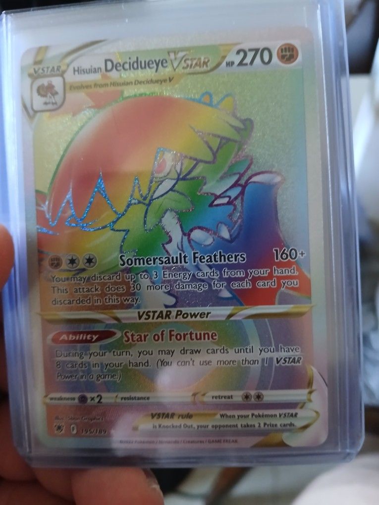 Hisuian Decidueye Rainbow Rare