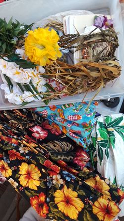 Pa'u skirts and dancing supplies