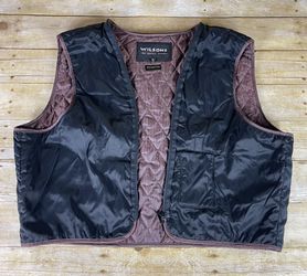 Wilson Leather Thinsulate  Zip-in Replacement Lining Size XL Burgundy & Black