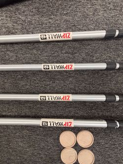 Zip wall poles