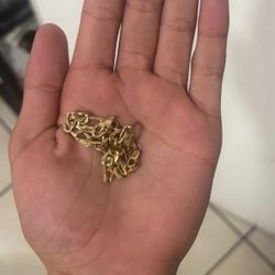 10k gold figaro link bracelet 