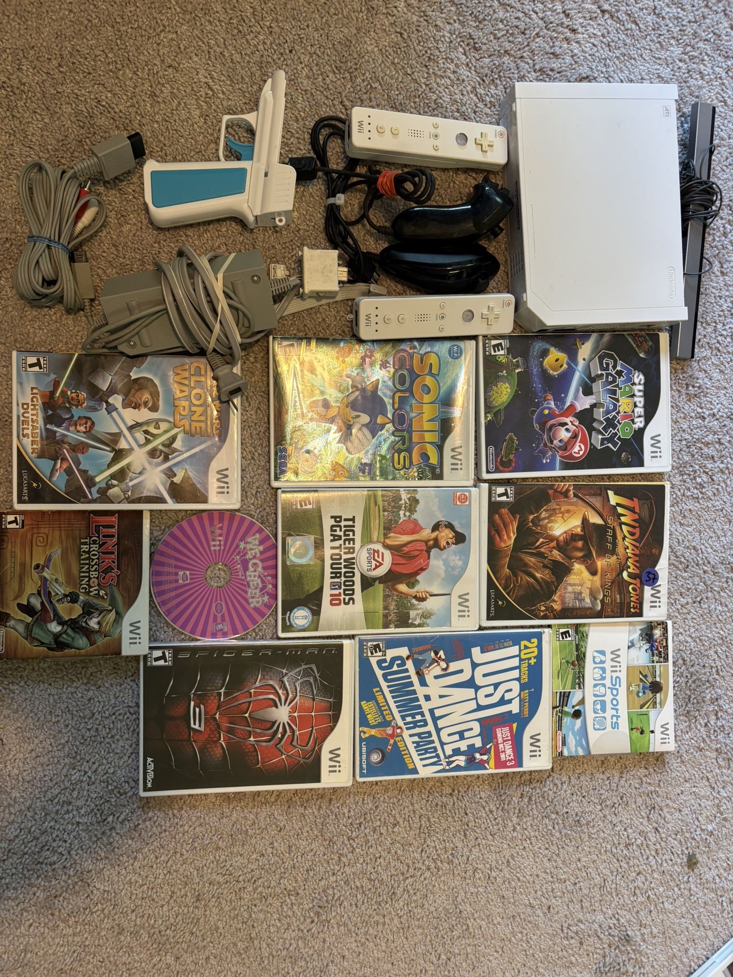 Nintendo Wii + 10 Games (hablo Espanol)