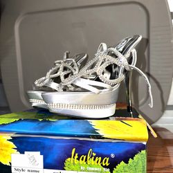 Italina High Heels Silver