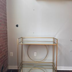 Gold Art Deco Bar Cart