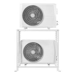 122} Mini Split Ground Stand, Anti-Vibration Mini Split Stand for 9000-18000 BTU Ductless Air Conditioner Heat Pump, Heavy Duty AC Base Bracket Floor