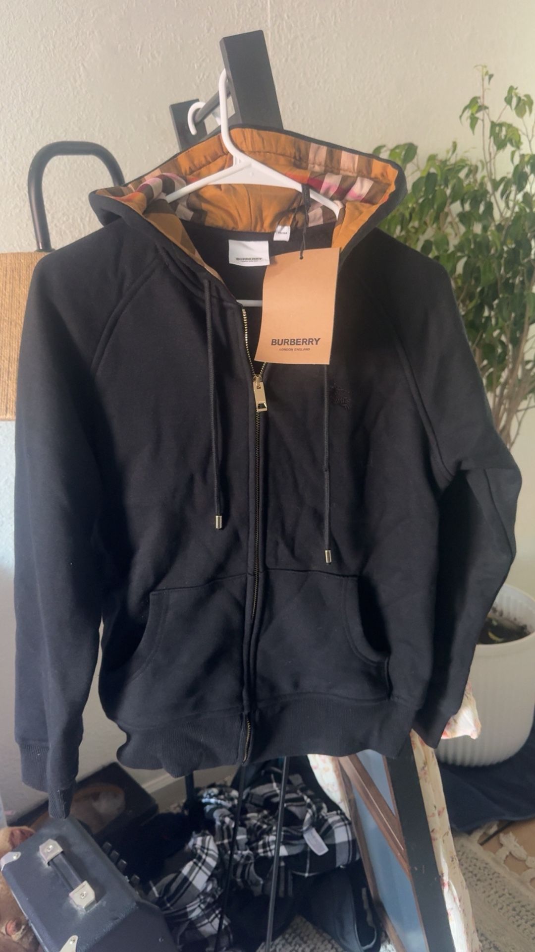 Burberry Zip Up Hoodie