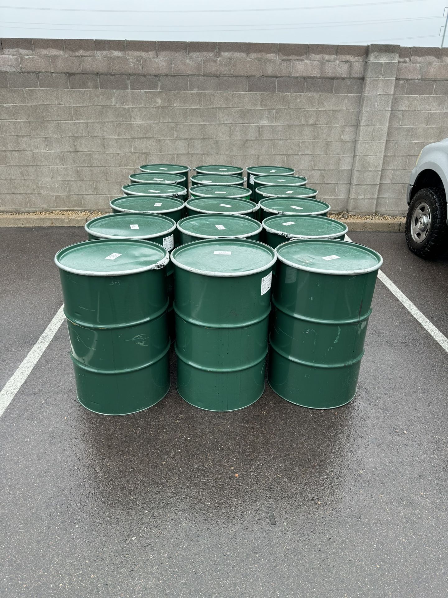 55 gal metal drums