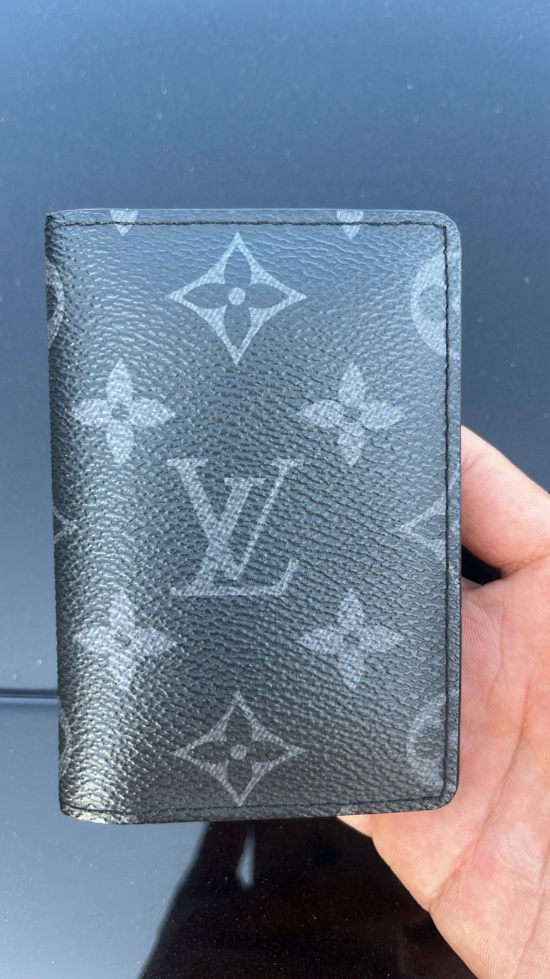 Lv Black And Gray Wallet