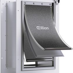 Pet Door for Wall Dog Door for Wall, 3-Flap Doggie Door with Insulation, All-Metal Frame, Medium Size