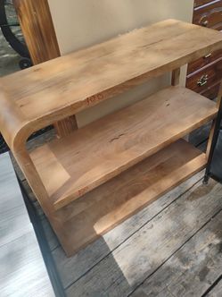 3 tier shelf,wood,brown,lite weight