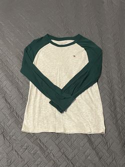 Tommy Hilfiger Green and Cream Shirt