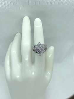 14k White Gold Plated Ring