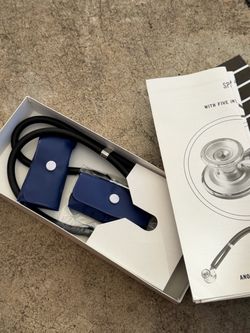 Stethoscope with Navy Blue Carrying Case