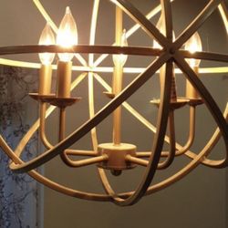 Large gold pendant light
