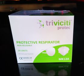 Triviciti N95 Face Mask Respirator 20 Pack MADE IN THE US