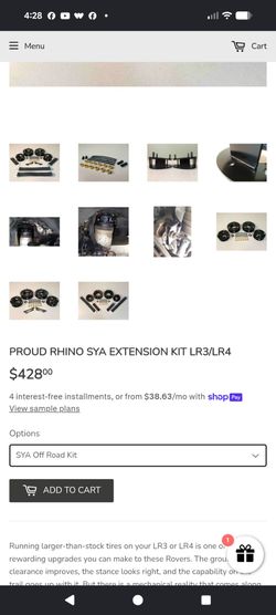 Proud Rhino SYA Extension Kit LR3/LR4