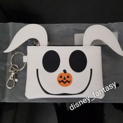 Disney Nightmare Before Christmas Zero Wallet Coin Purse Pouch Keychain
