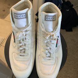 High Top Black And White Gucci Tennis 