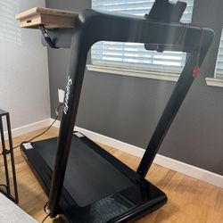 Foldable Treadmill With Desk Attachment 