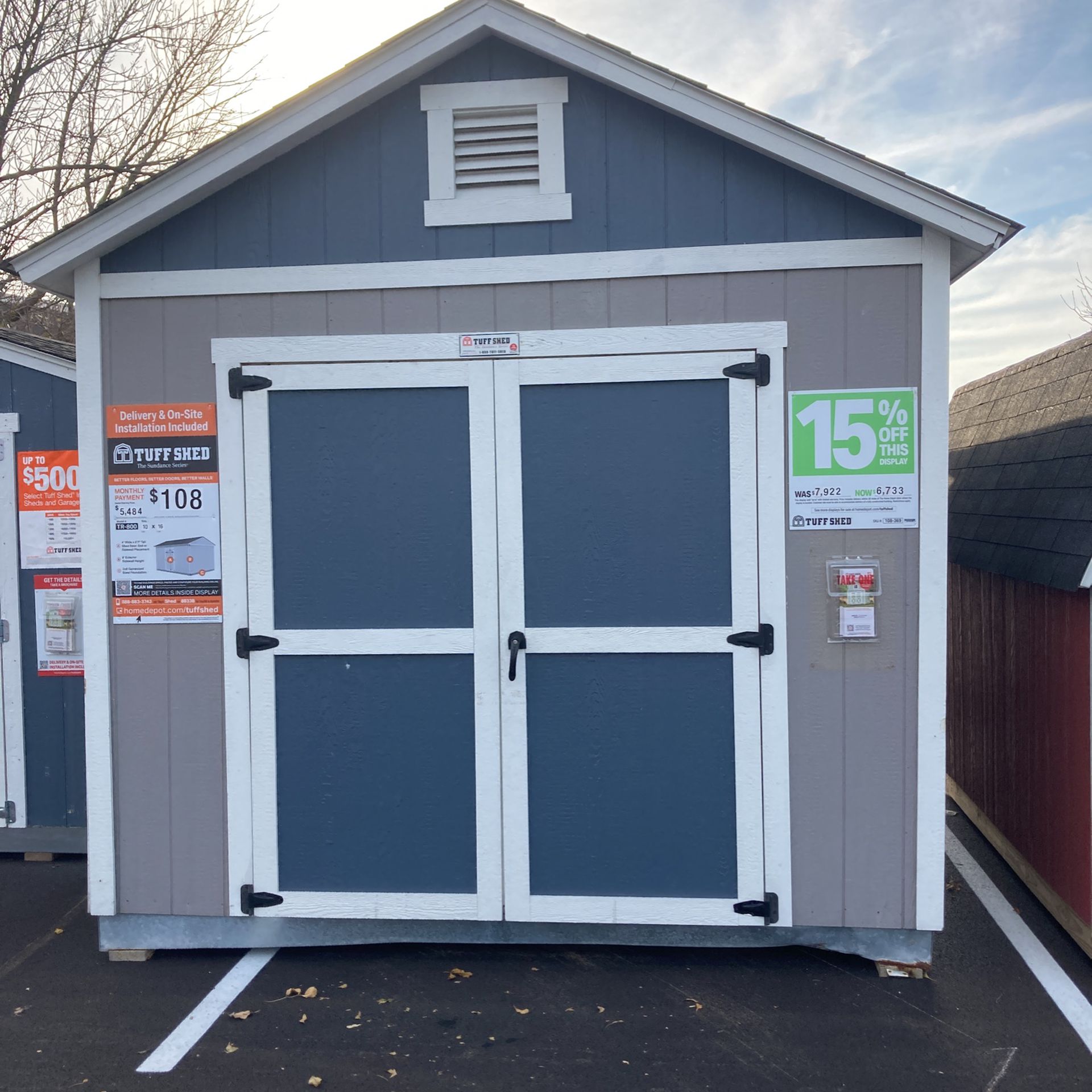 Tuff Shed Tall Ranch Style Shed $6733 Delivered 
