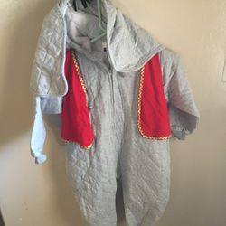 Elephant zip up costume