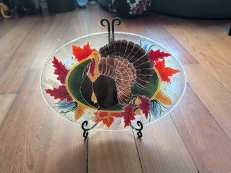 Peggy Karr thanksgiving turkey plate