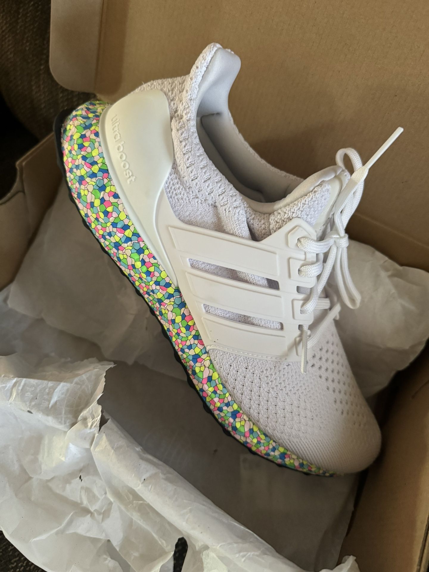 adidas gazelle silver green womens adidas Ultraboost 21 Black / Iridescent Shoes main image 1