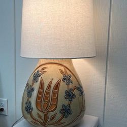 70's Ceramic Table Lamp - Price Reduced