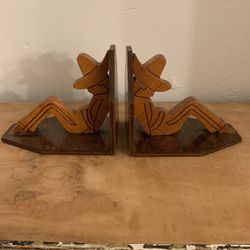 Antique Mexican Bookends      ON SALE NOW       Reduced Again 