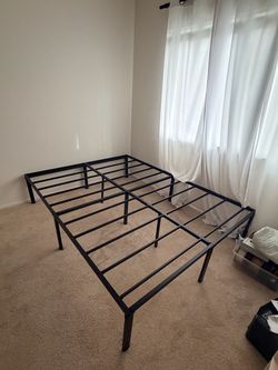 Queen metal bed frame