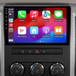 Car Stereo Radio Dodge Ram 2009, 2010, 2011, 2012, Wireless CarPlay Android Auto, Bluetooth, 10.2” Touch Screen Head Units, Backup Camera