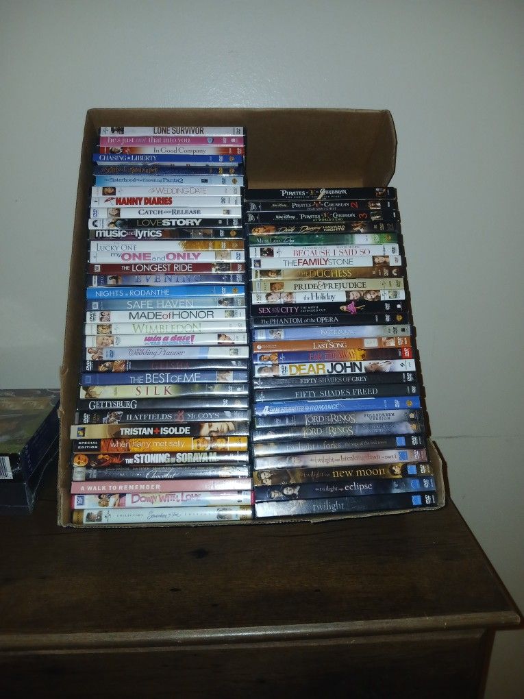 Box Of 59 Different Movies Variety