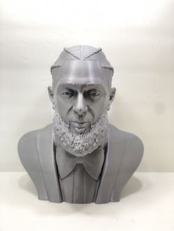 Nipsey Hussle 3D Printed Bust Sculpture unique art piece