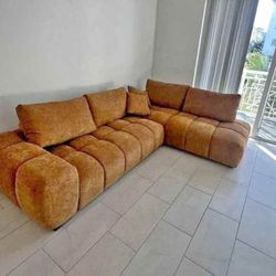 Sectional Sofa New Orange 120x81