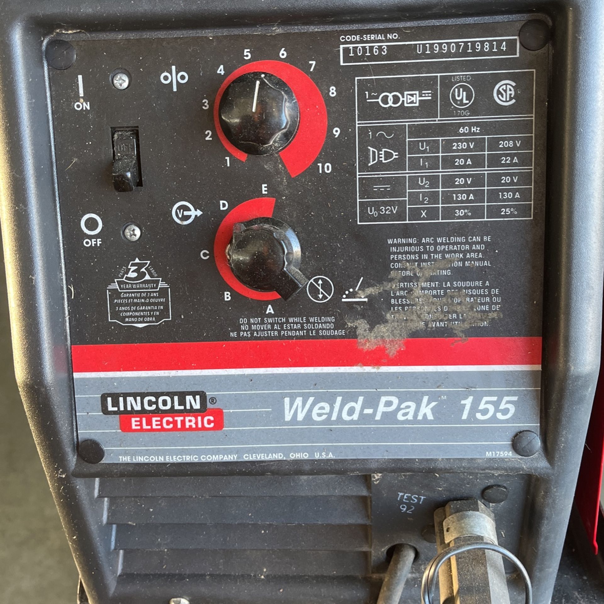 Lincoln Electric WeldPak 155 Welder for Sale in Federal Way, WA OfferUp