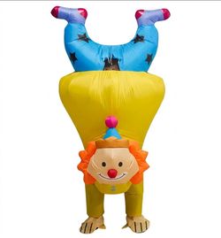 NEW Inflatable Upside Down Clown Costume for Adults
