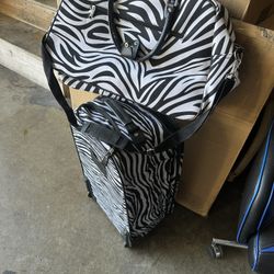 Zebra Pattern Carry-On Bags 