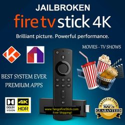 Fire TV Stick With Alexa Voice Remote Jailbroken Unlocked Fully  Loaded