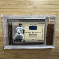 PEDRO MARTINEZ 2004 PLAYOFF PRIME CUTS BECKETT GRADED Patch Relic JERSEY BAT 25 