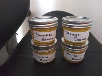 Homemade scented shea butters