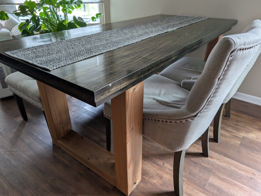 Handmade Kitchen Table With Chairs