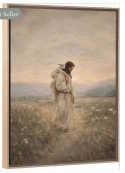 Light Your Home Gold Framed Canvas 30 x 40 Vertical