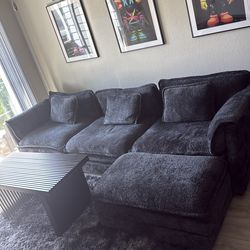 Couch with ottoman