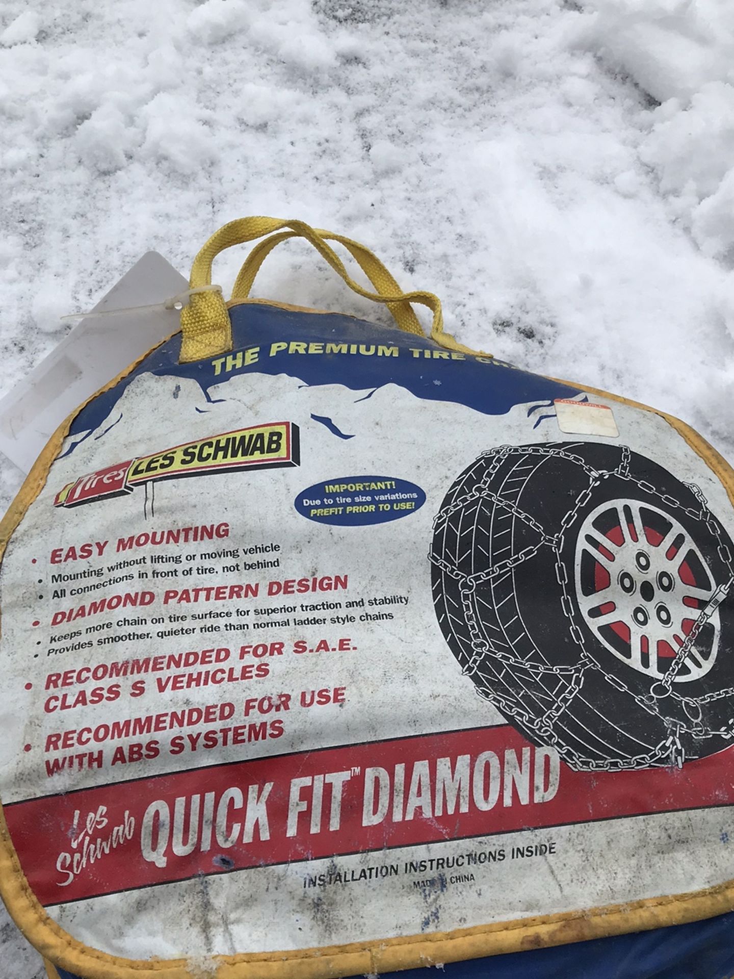 Tire chains.