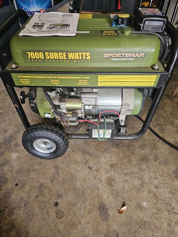Sportsman 7000watt Generator