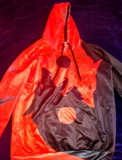 Graphic Wolf Hoodie Mens: XL